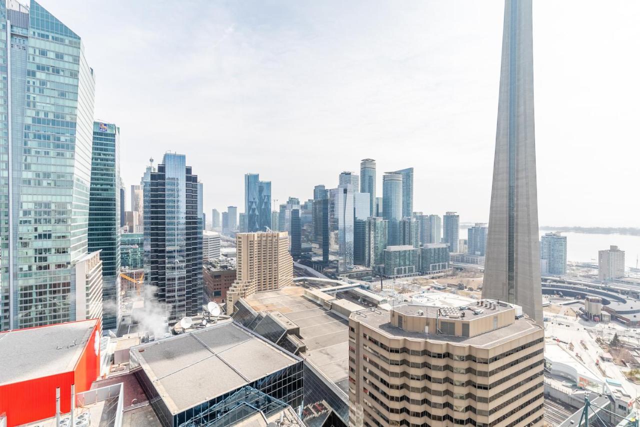 Stylish 1Br + Office Condo - Cn Tower View Toronto Exterior foto